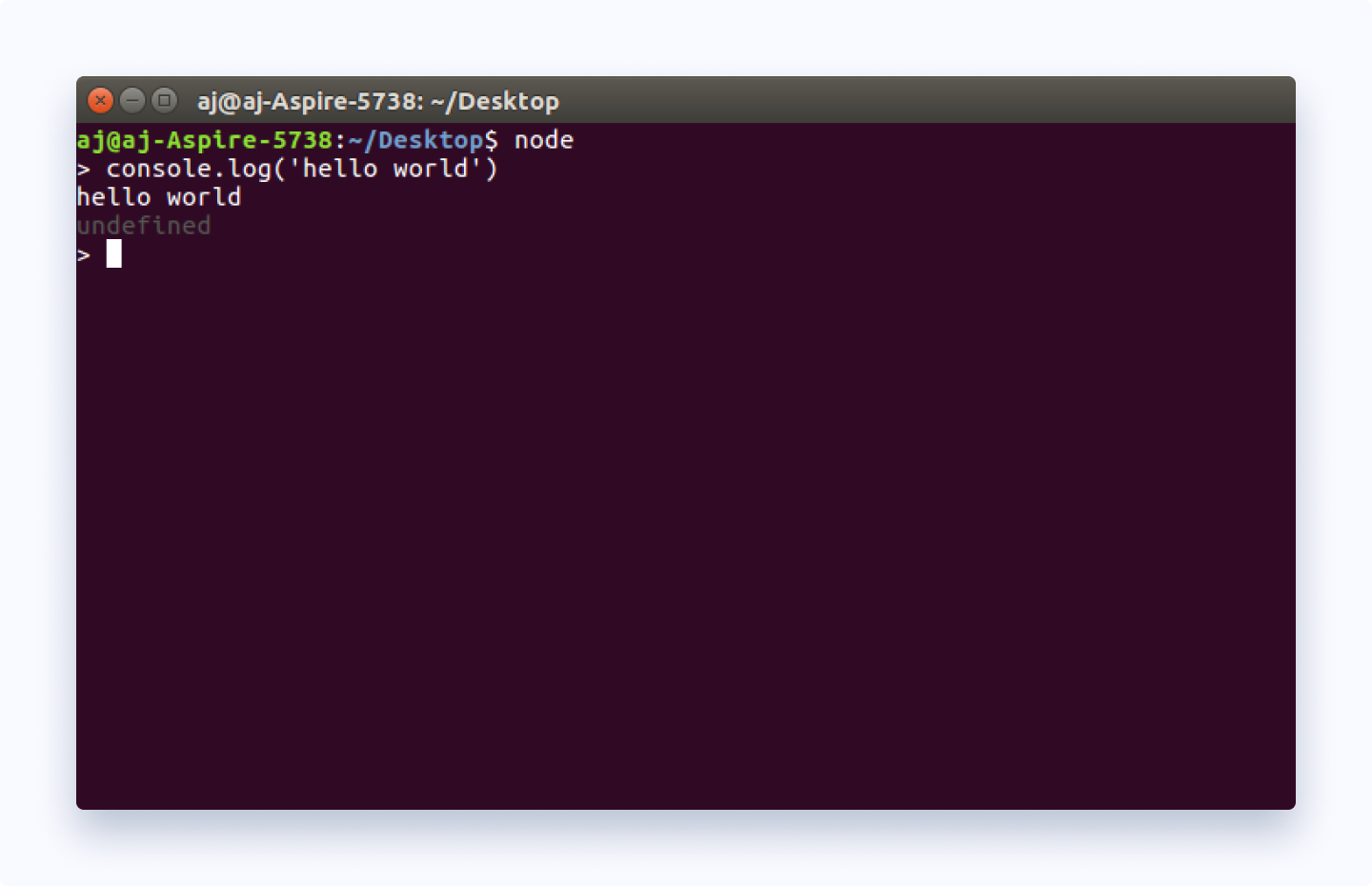 Run JS code in node Run JS code in node