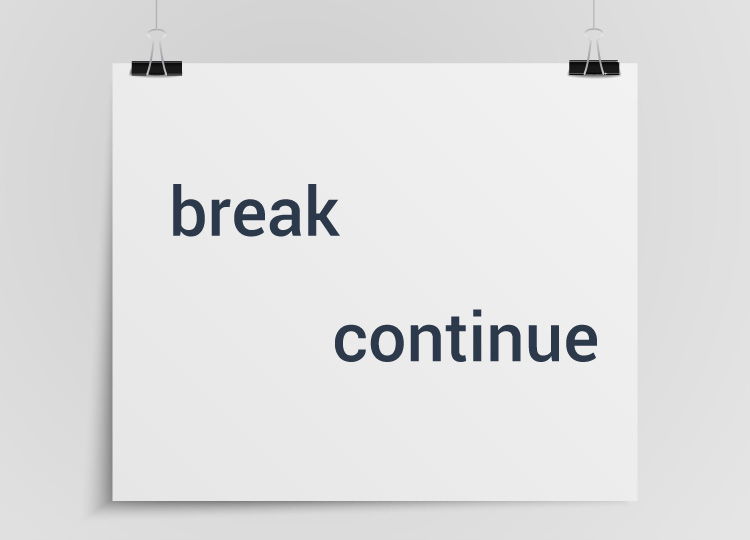 break and continue statement in Programming