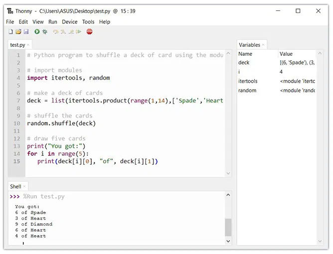 set breakpoints in thonny python ide